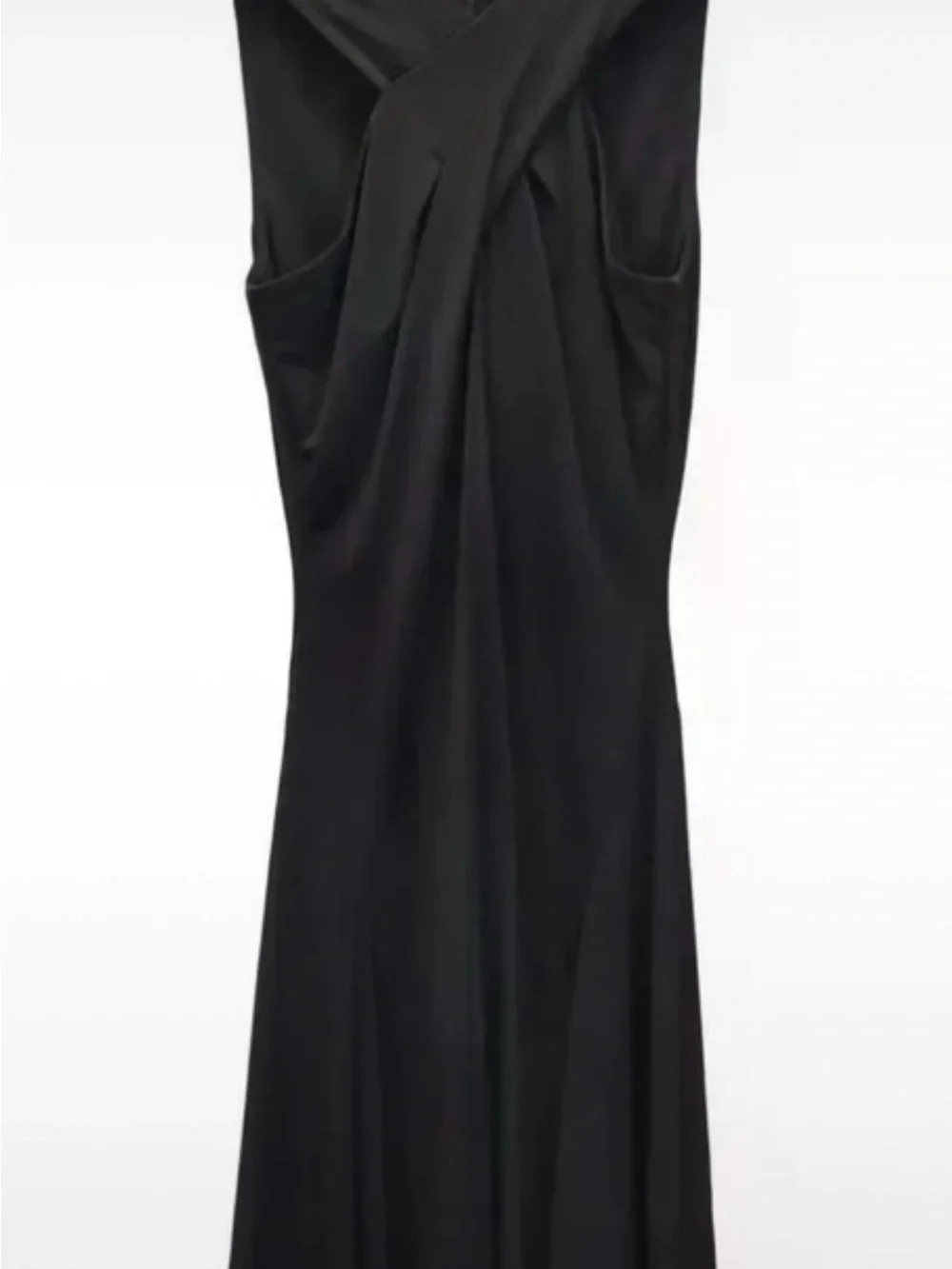 Michael Kors Black Twist-Detail Maxi Dress